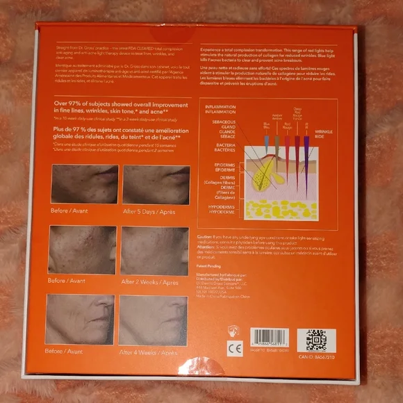 Dr Dennis Gross DRx SpectraLite FaceWare Pro LED Mask - White and Gold - Picture 2 of 3